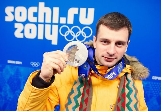 Martins Dukurs con su segunda medalla de plata olímpica: la de Sochi 2014